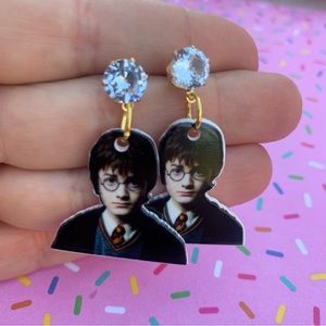 Harry Potter Earrings rhinestone post cosplay